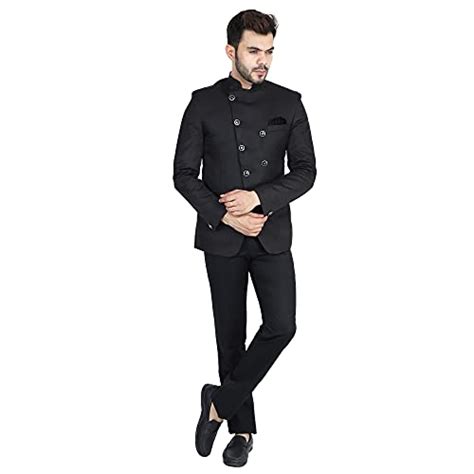 Buy TAHVO Men Tuxedo Suit Set (36, black2) at Amazon.in