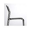 Ikea Adde Chair Pack of (2, Black)(Leg frame/ Cross rail: Steel, Epoxy ...