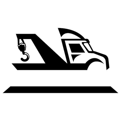 Tow car icon logo vector illustration design template | Premium Vector