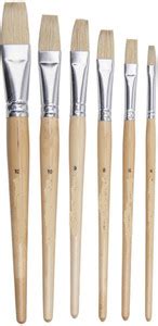 Flipkart.com | Z-Plus Pack of 6 Long Handle Hog Hair Flat Brushes ...