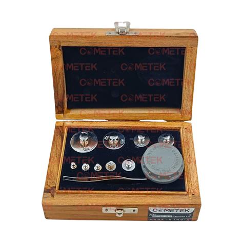 COMETEK - Laboratory Analytical Weight Box - 1mg to 100gm - Calibrated ...