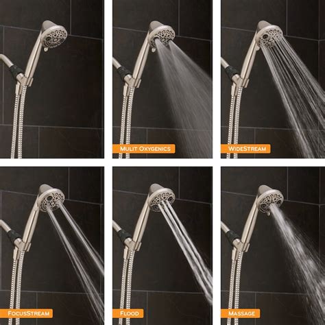 Oxygenics PowerMassage Brushed Nickel 3.35-in Round Handheld Shower ...