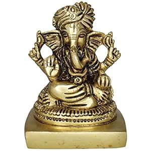 Buy Om ssvmb9 Brass Ganesha/Ganesh/Ganeshji/Ganpati Bappa Idol/Murti ...