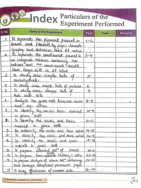 Chemistry Practical File 的图像结果