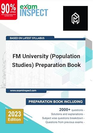 FM University (Population Studies) Preparation Book-Hindi Medium ...