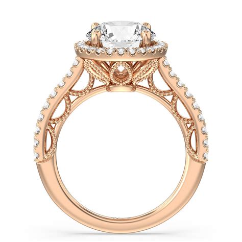 The Frick 2 1/2 CTTW Round Cut Lab Grown Diamond Engagement Ring in ...