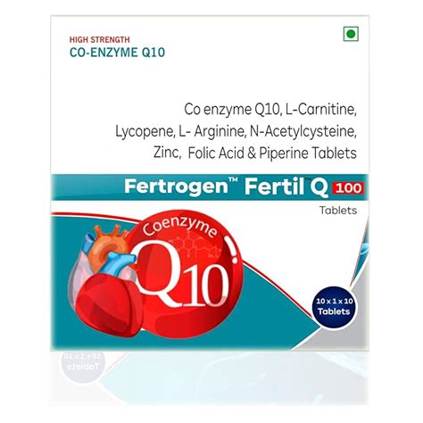 Fertrogen Fertil Q100 high strength high absorption coenzyme Q10 100mg ...