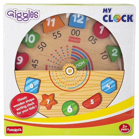 Buy Funskool Giggles My Clock Shape Sorting Clock Puzzle for 3 Years ...