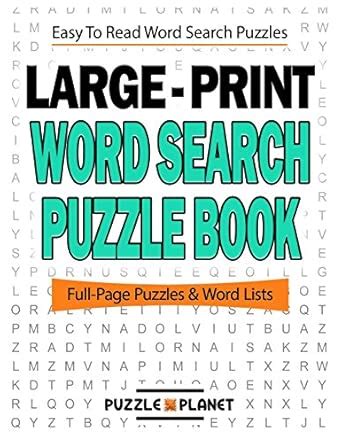 Buy Large Print Word Search Puzzle Book Book Online at Low Prices in ...