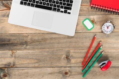 Student desk top view Images - Free Download on Freepik