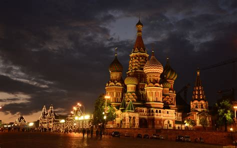 Обои Храм Василия Блаженного Города Москва (Россия), обои для рабочего ...
