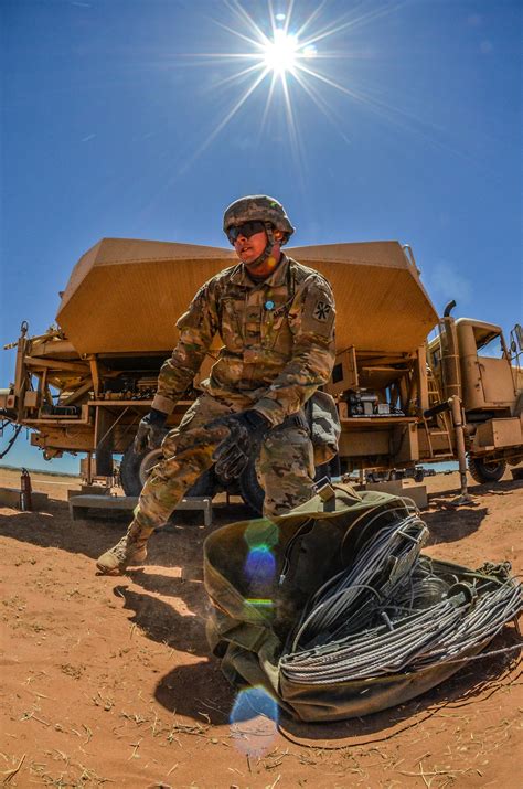 3-43 Air Defense Artillery Battalion provides cover for the missions ...