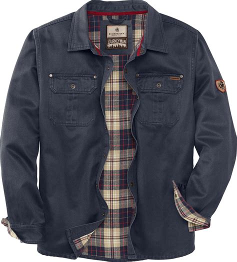 Legendary Whitetails Men's Rugged Cotton Suede Flannel Lined Shirt ...