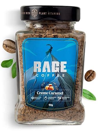 RAGE COFFEE Creme Caramel - Flavored Instant Coffee Powder for both Hot ...