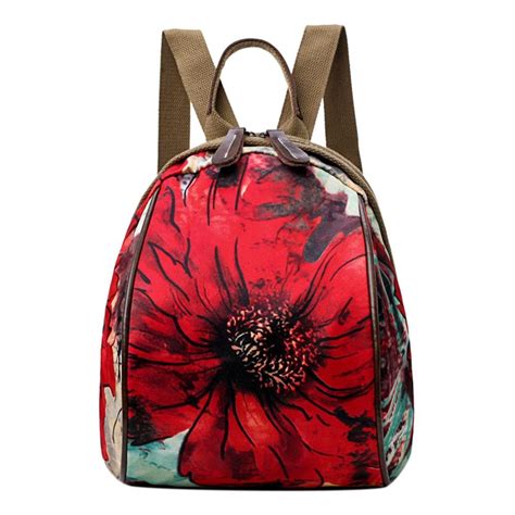 MKchung Vintage Women Print Oxford Cloth Shoulder Bag Zipper Travel ...