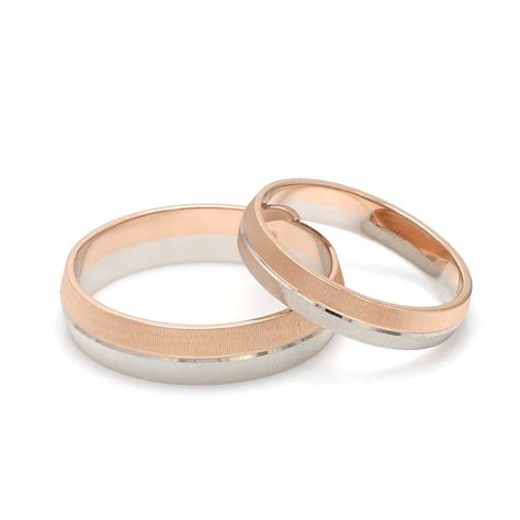 Designer Unisex Platinum & Rose Gold Couple Rings JL PT 1150 – Jewelove™