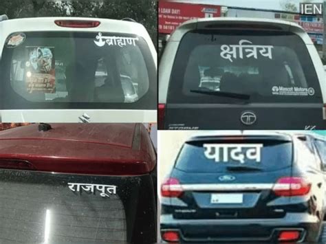 Vehicles with caste stickers like Jat, Brahmin, or Gurjar may face AI ...