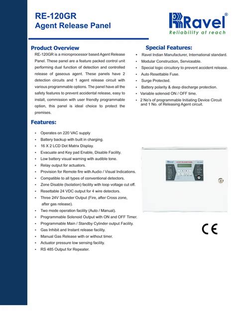 Ravel Fire Alarm Systems - RE-717MC Ravel Control Module Ul Listed ...