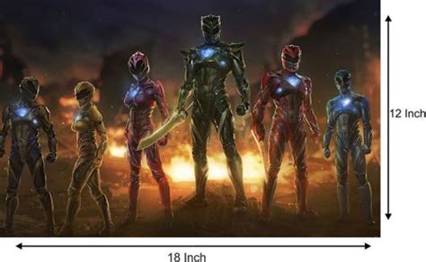 Power Rangers Poster For Room Paper Print - Comics, Children, Gaming ...