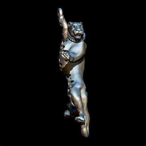 Panther Climbing 3D Model STL & 3DM Files - Unique Pendant Design