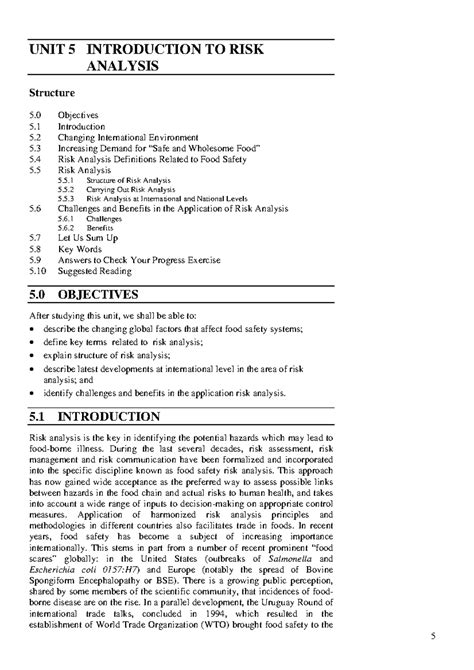 Risk analysis - Gvh - Introduction to UNIT 5 INTRODUCTION TO RISK Risk ...