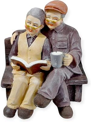 CraftVatika Dada Dadi Romantic Couple Miniatures Grand Parents on Sofa ...