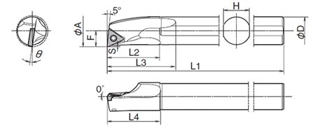 S-STLC-A Type Steel Bar (inner diameter, inner end surface machining ...