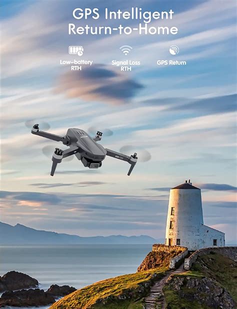 Skyline Mini GPS Drone with 4K Camera RC Quadcopter 90° Adjustable Lens ...