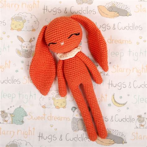 Burst Orange Hopper the Bunny – Handmade Bunny Toy | Dolls & Dollhouses ...