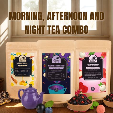 Morning, Afternoon And Night Combo – The Vintage Hill Teas