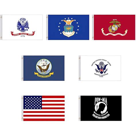 LUIVU Set of 7 US Military Flags 3 x 5ft - Air Force - India | Ubuy