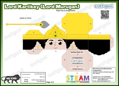 Buy Craftgami Indian God/Heroes/Figures Series Paper Toys DIY Sheets ...