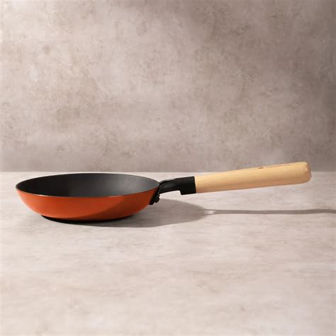 Enameled Cast Iron Frying Pan & Skillet Set With Iron & Glass Lid