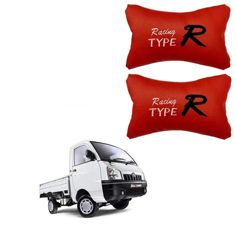 AdroitZ Red Neck Rest Soft Cushion in Leatherette Material Type R ...