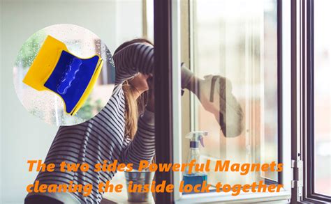 WENGTY Magnetic Easy Clean Double Faced Plastic Glass Wiper Strong ...