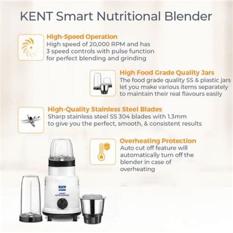 KENT Ace & Smart Nutri Blender 8 L RO + UV + UF + TDS Control + UV in ...