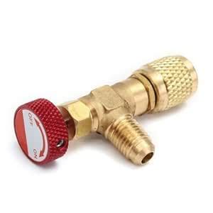 Generic R410A Ac Copper Flow Control Valve Adapter 1/4 to 5/16 for ...