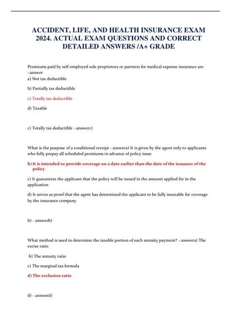 Image result for Health Insurance Exam Tips