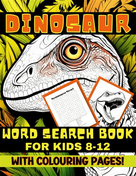 Buy Word Search Book For Kids 8-12: Dinosaur Activity Book For Kids ...