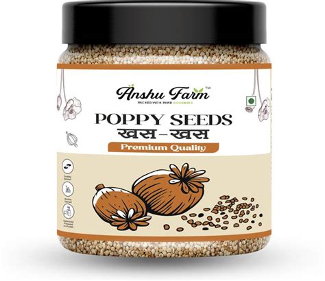 anshu farm Poppy Seeds | Aromatic & Nutty Flavor | Ideal for Cooking ...