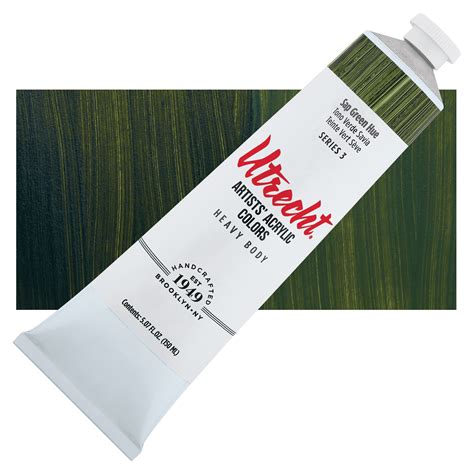 Utrecht Artists' Acrylic Paint - Sap Green Hue, 5 oz Tube | Utrecht Art ...