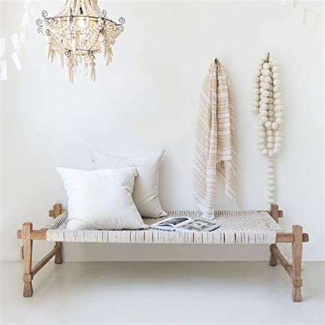 Doxey Modern Charpai Daybed | Charpoy | Khatla | Khatiya | Rope Bench ...