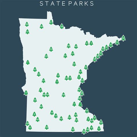 Minnesota State Parks Map Printable 16x20 Gift - Etsy
