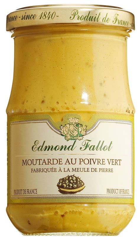 Moutarde au poivre vert, Dijon - Senf mit grünem Pfeffer, Fallot, 210 g ...