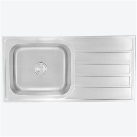 Futura FS 4020-P Dura Sink 40x20 Satin with Drainboard | SS Kitchen ...