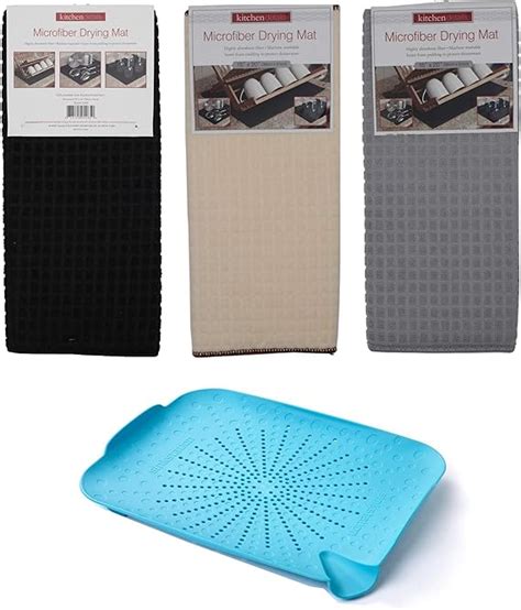 Buy Store2508 Microfiber Reversible Dish Drying Mat (Pack of 3) (38 * ...