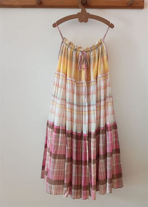 TIER DRESS COTTON CHECKS – thousandfolds-in