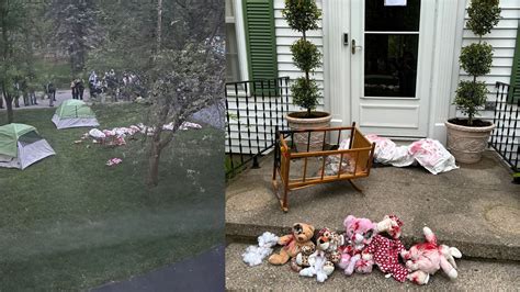 US Pro-Palestine Protests: Fake Corpses Placed At University Of ...