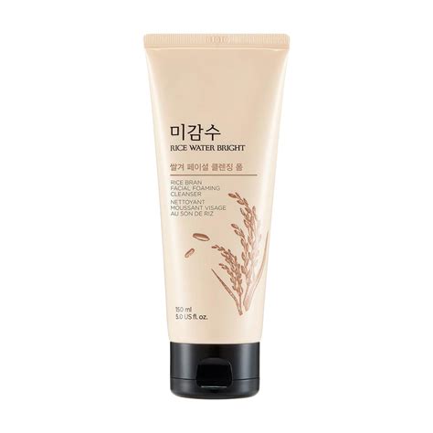 [Thefaceshop] RICE WATER BRIGHT Rice Bran Facial Foaming Cleanser 150m ...