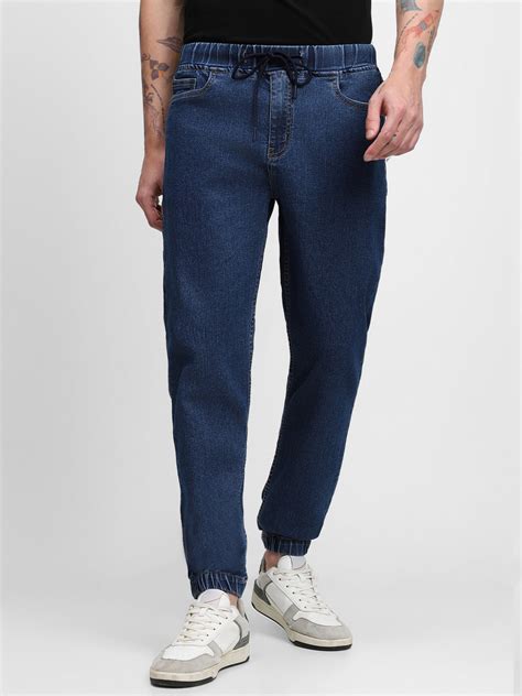 Men's Denim Blue Denim Joggers – DENNIS LINGO